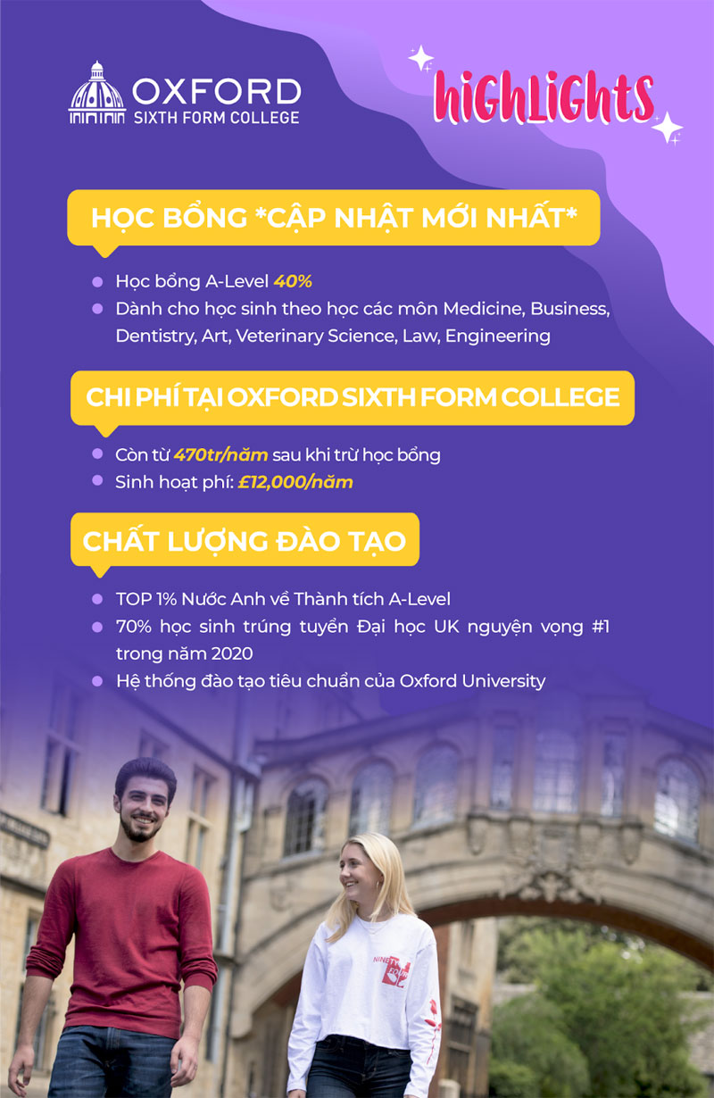 Học bổng Oxford Sixth Form College